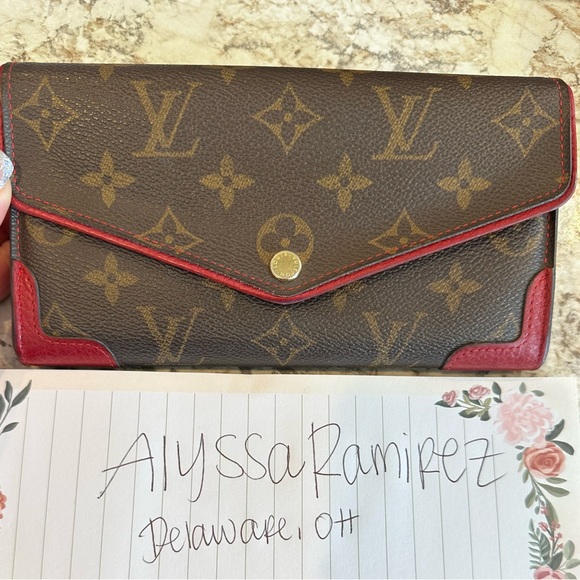 Louis Vuitton Retiro Cherry Sarah Wallet - Picture 1 of 12